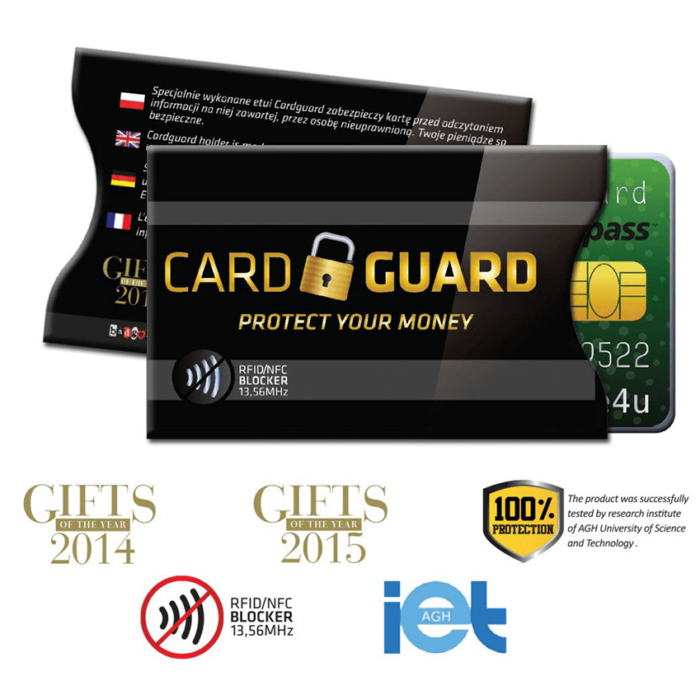 Badge4u – Cardguard – Etui na kartę – Blokada fal RFID