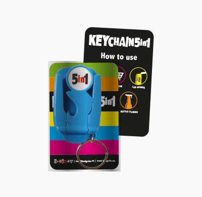 Badge4u – Keychain 5in1 – Pakowanie standardowe